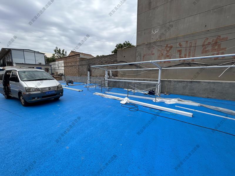 渭南蒲城某小区膜结构棚安装 (1).jpg