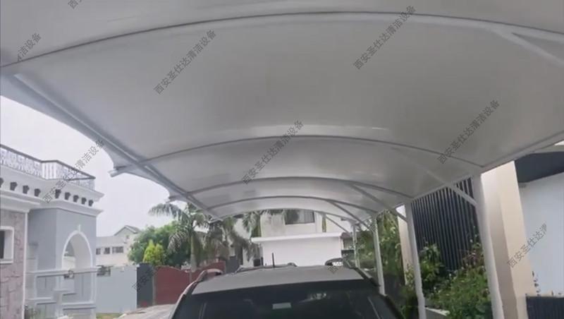 西安别墅区牵拉式膜结构车棚 (4).jpg