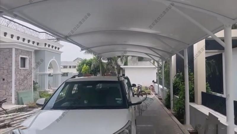 西安别墅区牵拉式膜结构车棚 (6).jpg